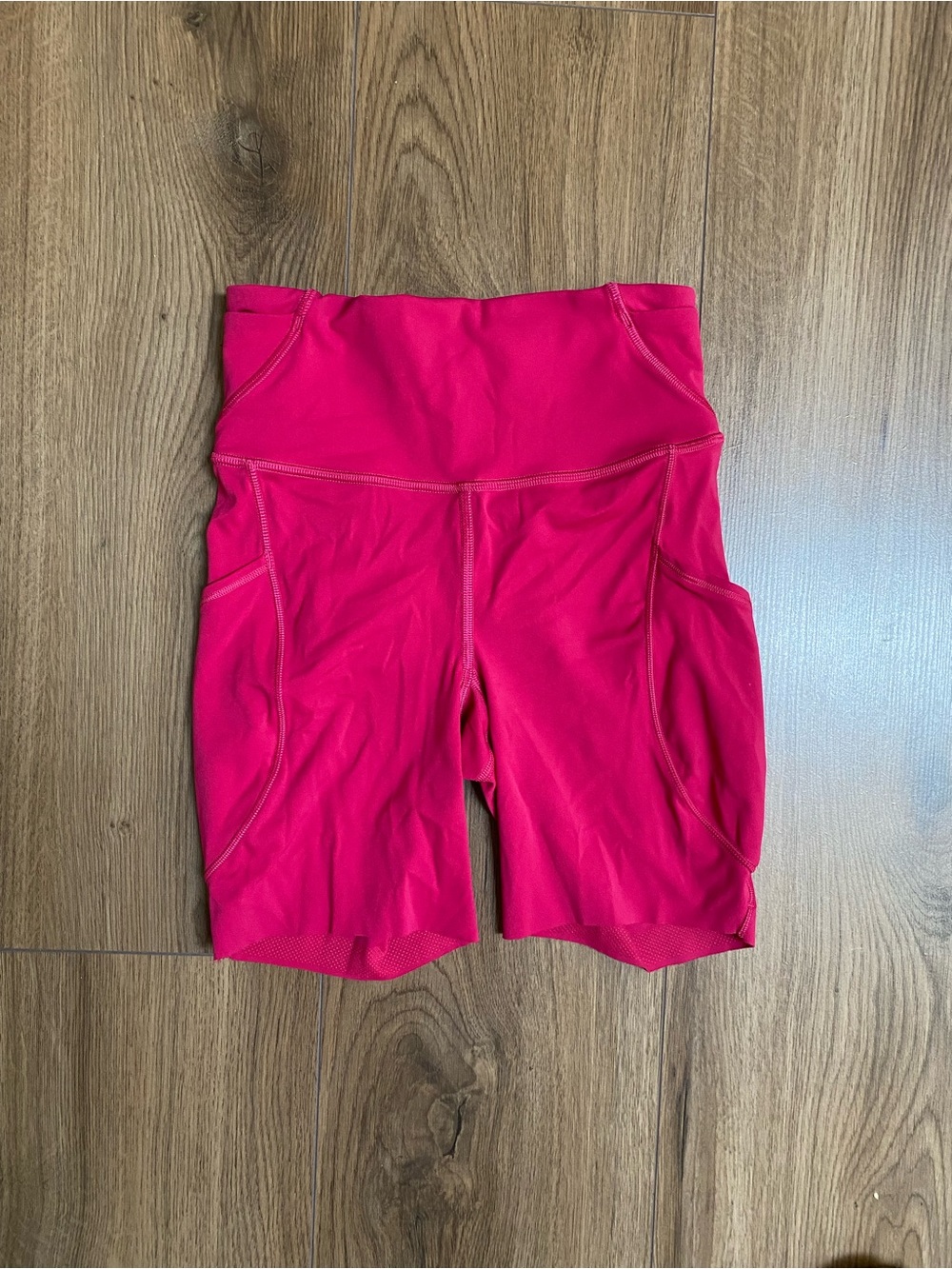 lululemon athletica Bright Pink High-Rise Bike Shorts